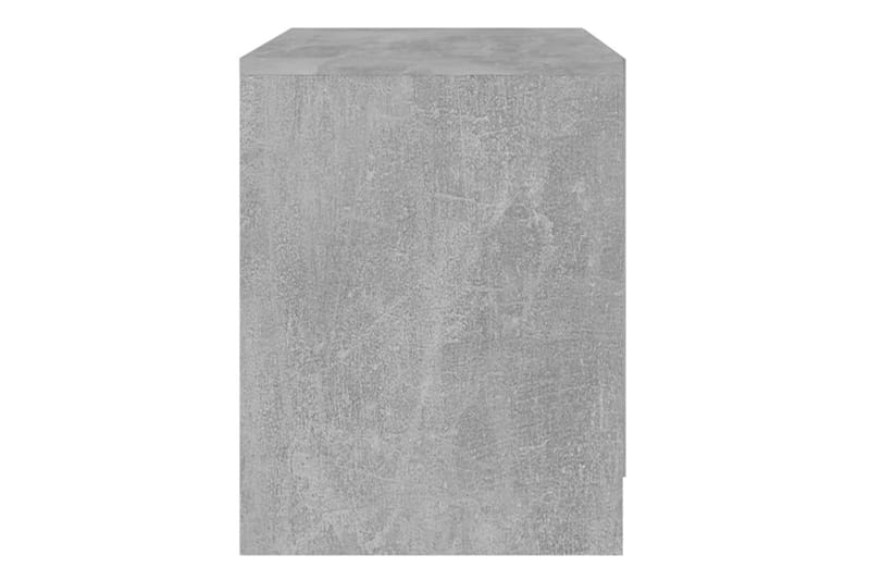 Nattbord 2 stk betonggrå 45x34,5x44,5 cm sponplate - Grå - Sengebord & nattbord