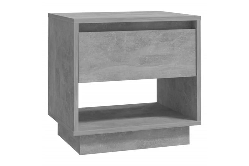 Nattbord 2 stk betonggrå 45x34x44 cm sponplate - Grå - Sengebord & nattbord
