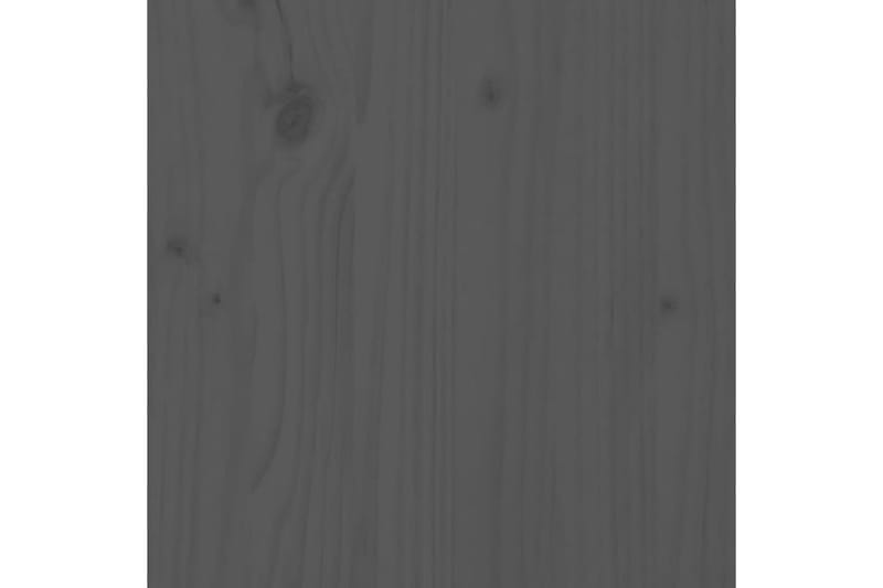 Nattbord 2 stk grå 35x34x32 cm heltre furu - Grå - Sengebord & nattbord
