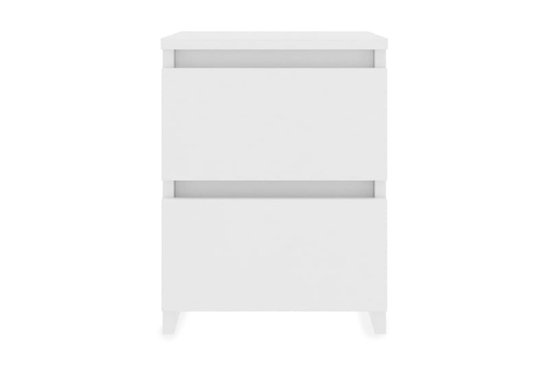 Nattbord 2 stk hvit 30x30x40 cm sponplate - Sengebord & nattbord