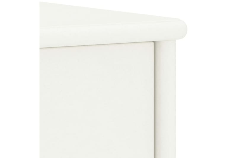 Nattbord 2 stk hvit 35x30x40 cm heltre furu - Hvit - Sengebord & nattbord