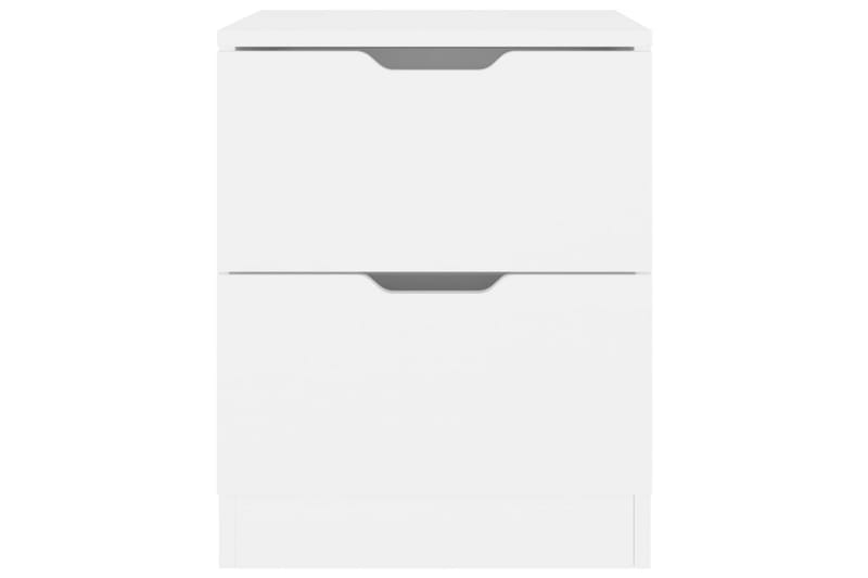 Nattbord 2 stk hvit 40x40x50 cm sponplate - Hvit - Sengebord & nattbord