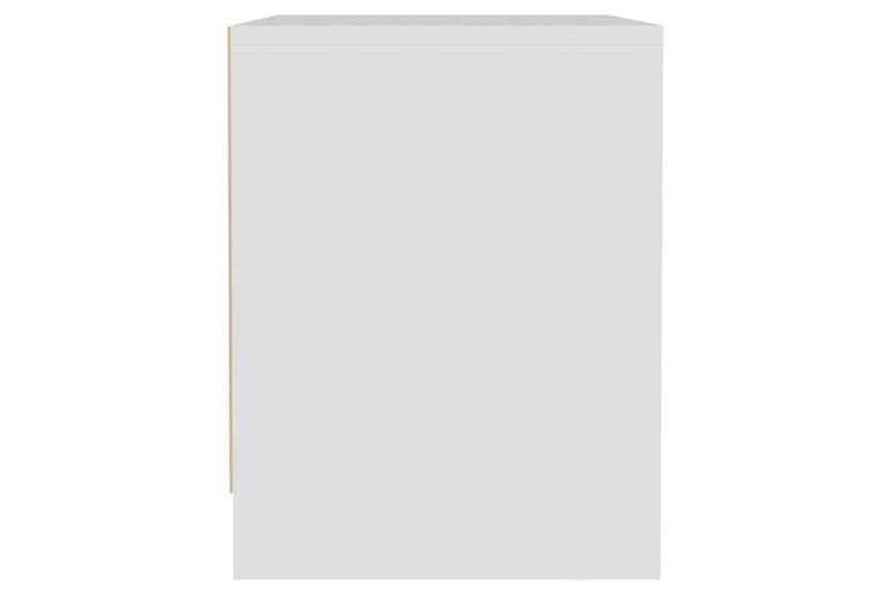Nattbord 2 stk hvit 45x34x44,5 cm sponplate - Hvit - Sengebord & nattbord