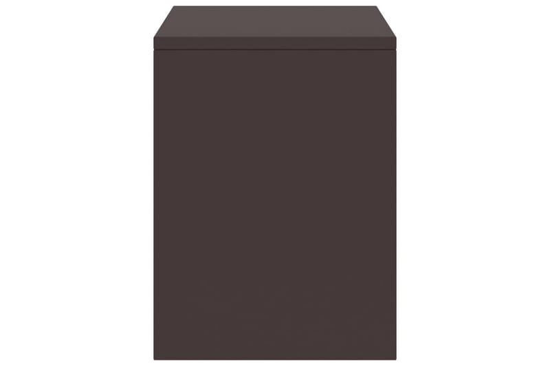 Nattbord 2 stk mørkebrun 35x30x40 cm heltre furu - Brun - Sengebord & nattbord