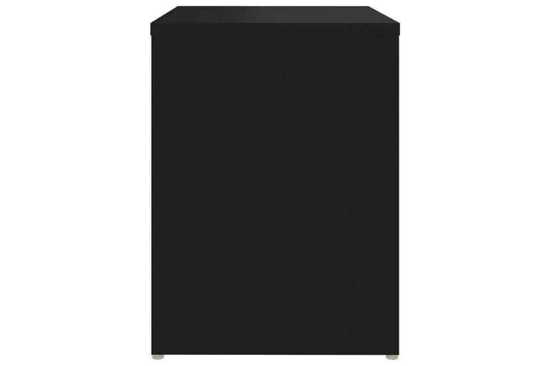 Nattbord 2 stk svart 40x30x40 cm sponplate - Svart - Sengebord & nattbord