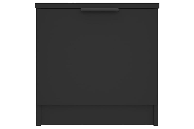 Nattbord 2 stk svart 40x39x40 cm - Svart - Sengebord & nattbord