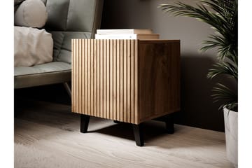 Nattbord 2-pk - Svart|Eik - Møbler - Bord - Avlastningsbord & sidobord - Sengebord & nattbord