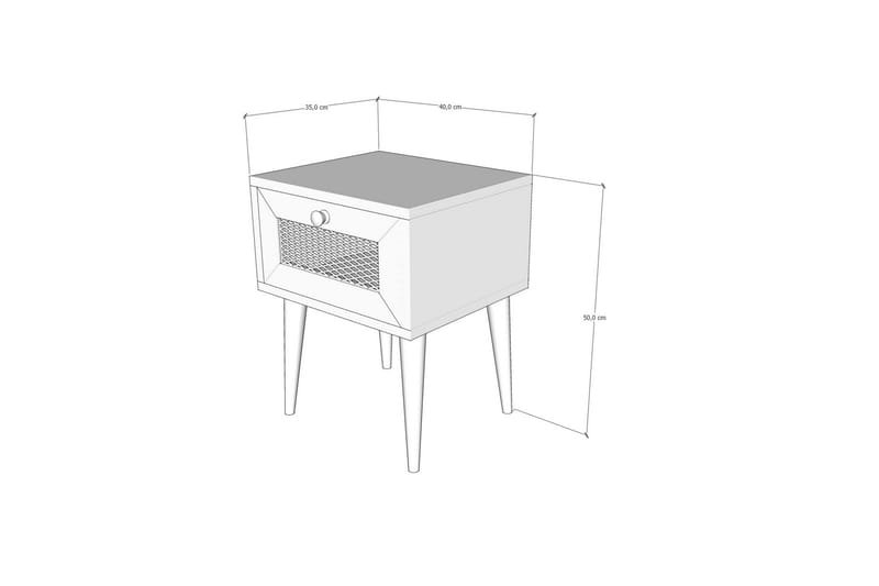 Nattbord 40 cm - Natur - Sengebord & nattbord