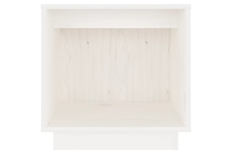 Nattbord 40x30x40 heltre furu hvit - Hvit - Sengebord & nattbord