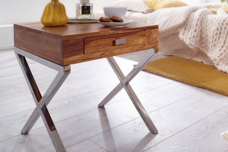 Nattbord Argyro 45 cm - Brun - Møbler - Bord - Avlastningsbord & sidobord - Sengebord & nattbord