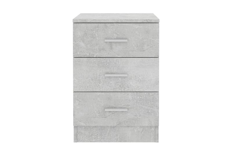 Nattbord betonggrå 38x35x56 cm sponplate - Grå - Sengebord & nattbord