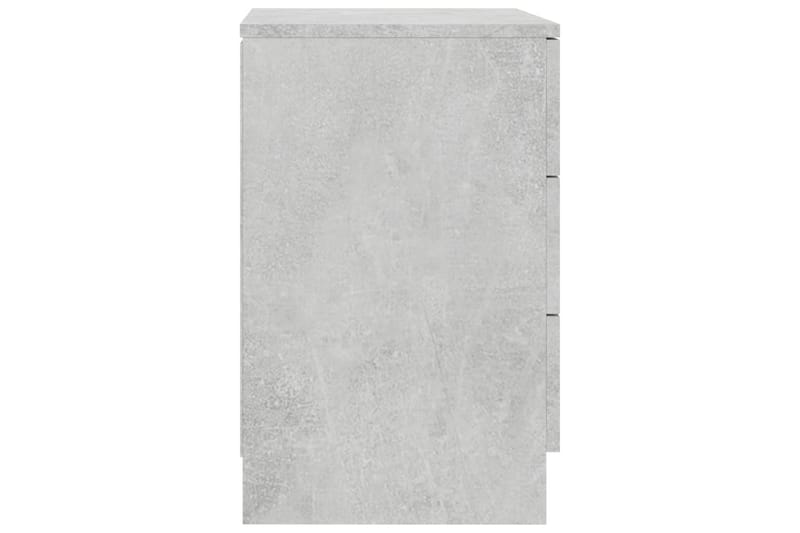 Nattbord betonggrå 38x35x56 cm sponplate - Grå - Sengebord & nattbord