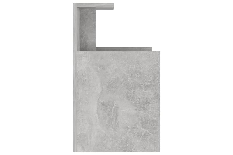Nattbord betonggrå 40x35x60 cm sponplate - Grå - Sengebord & nattbord