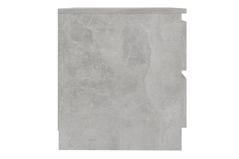 Nattbord betonggrå 50x39x43,5 cm sponplate - Grå - Sengebord & nattbord