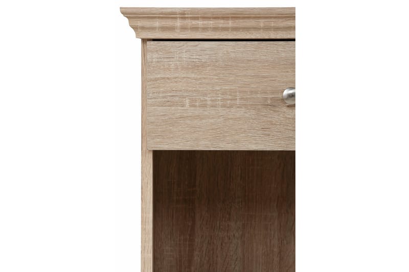 Nattbord Borgela 45 cm med Oppbevaring Skuff + Hylle - Brun - Møbler - Bord - Avlastningsbord & sidobord - Sengebord & nattbord
