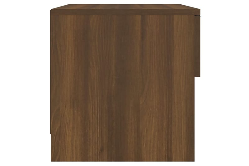 Nattbord brun eik konstruert tre - Brun - Sengebord & nattbord