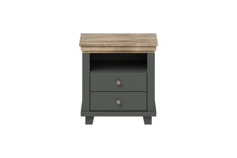 Nattbord Drumin 62x200 cm - Grønn|Natur - Møbler - Bord - Avlastningsbord & sidobord - Sengebord & nattbord