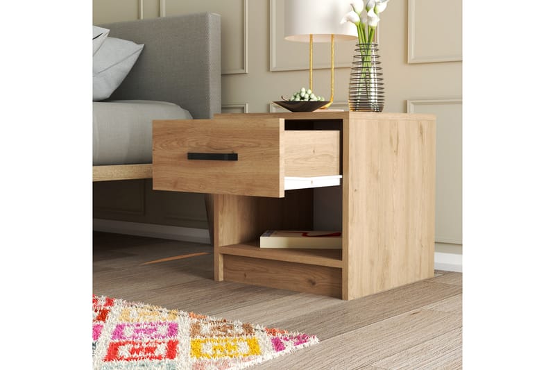 Nattbord Etersheim 52 cm - Natur - Møbler - Bord - Avlastningsbord & sidobord - Sengebord & nattbord