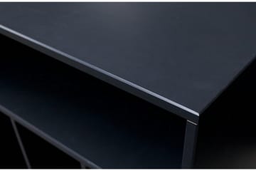 Nattbord Giacoma 60 cm med Oppbevaring Hyller - Valnøtt/Svart - Møbler - Bord - Avlastningsbord & sidobord - Sengebord & nattbord