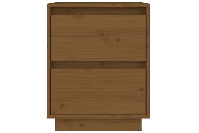 Nattbord honningbrun 40x35x50 cm heltre furu - Brun - Sengebord & nattbord