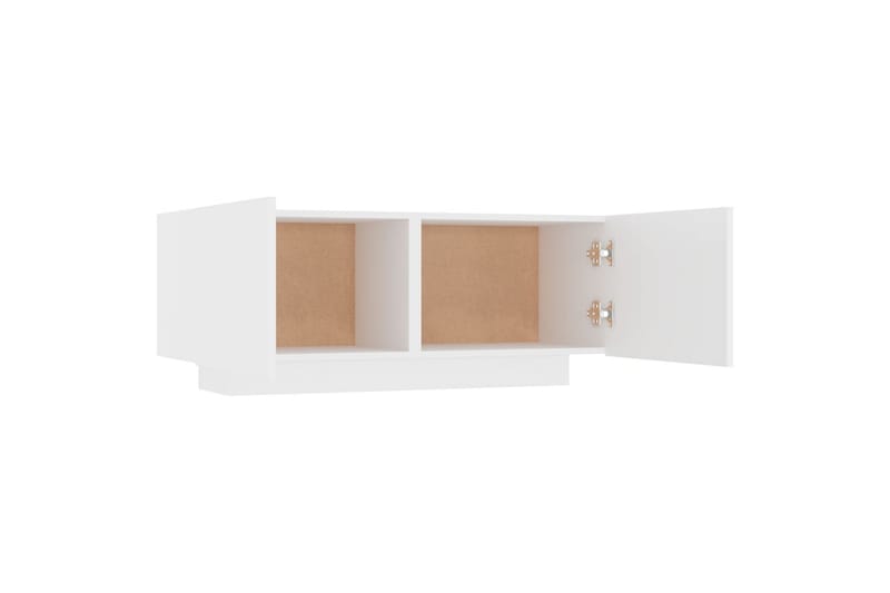Nattbord hvit 100x35x40 cm sponplate - Hvit - Sengebord & nattbord