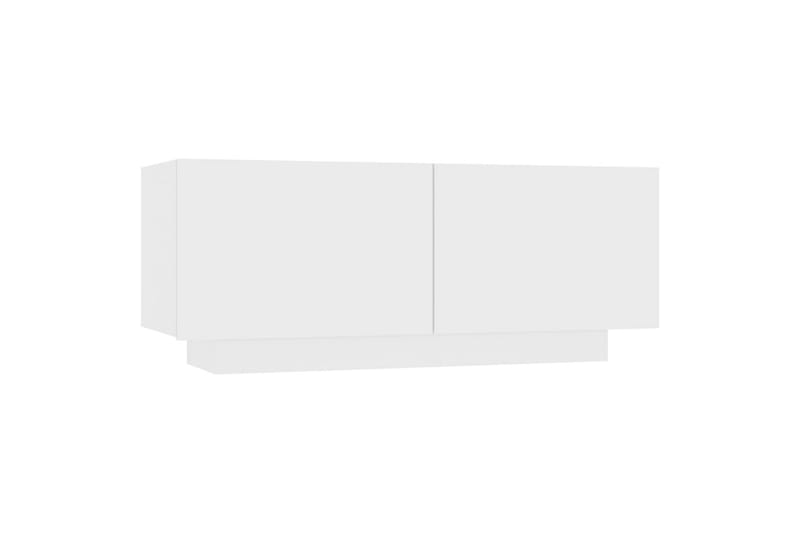 Nattbord hvit 100x35x40 cm sponplate - Hvit - Sengebord & nattbord