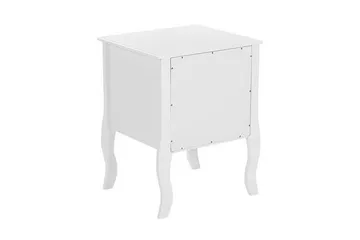 Nattbord Hvit 2 Skuffer LANE - Hvit - Møbler - Bord - Avlastningsbord & sidobord - Sengebord & nattbord