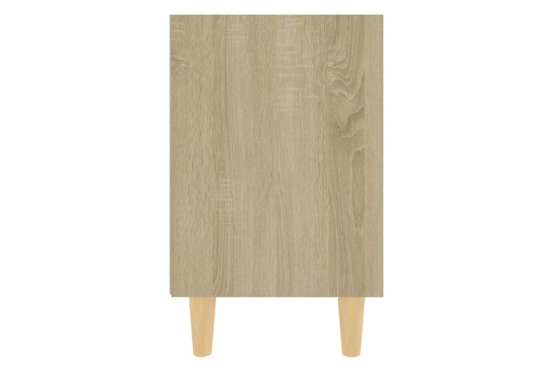 Nattbord med ben i heltre sonoma eik 40x30x50 cm - Brun - Sengebord & nattbord