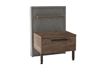 Nattbord Moerdijk 44 cm - Brun / Grå - Møbler - Bord - Avlastningsbord & sidobord - Sengebord & nattbord