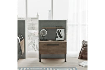 Nattbord Moerdijk 44 cm - Brun / Grå - Møbler - Bord - Avlastningsbord & sidobord - Sengebord & nattbord