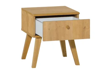 Nattbord Nature 40 cm med Oppbevaring Eik - Natur - Møbler - Bord - Avlastningsbord & sidobord - Sengebord & nattbord