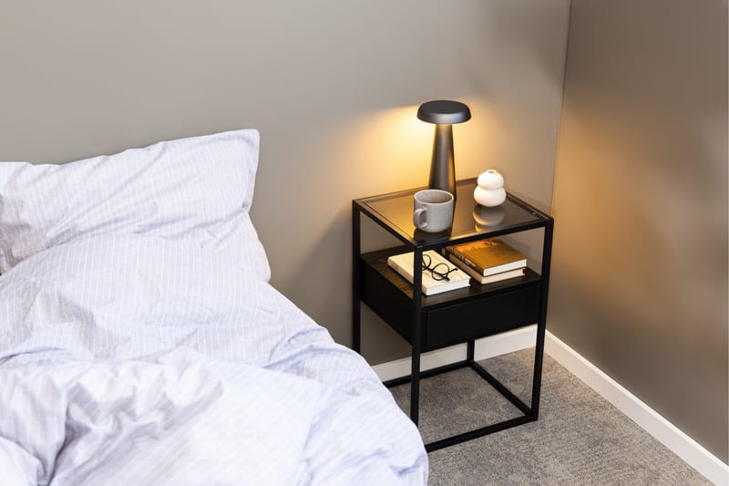 Nattbord Sakila 35 cm - Sort - Møbler - Bord - Avlastningsbord & sidobord - Sengebord & nattbord
