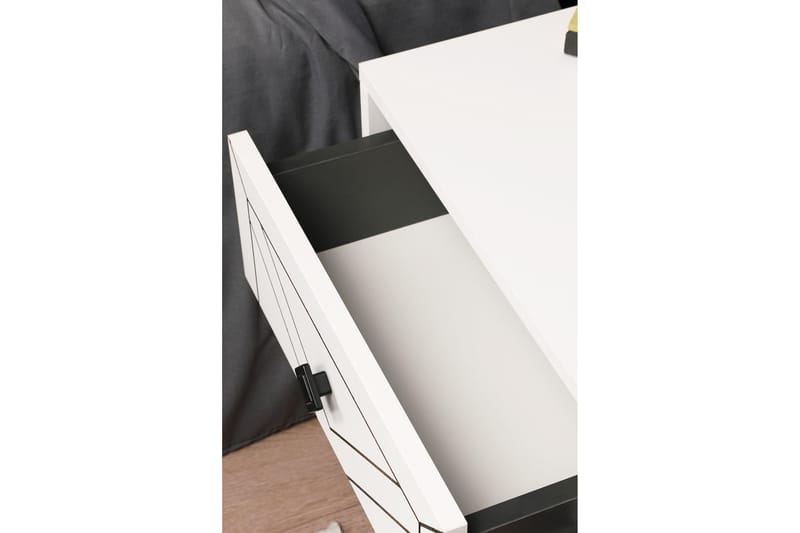 Nattbord Shett 50 cm - Hvit - Sengebord & nattbord