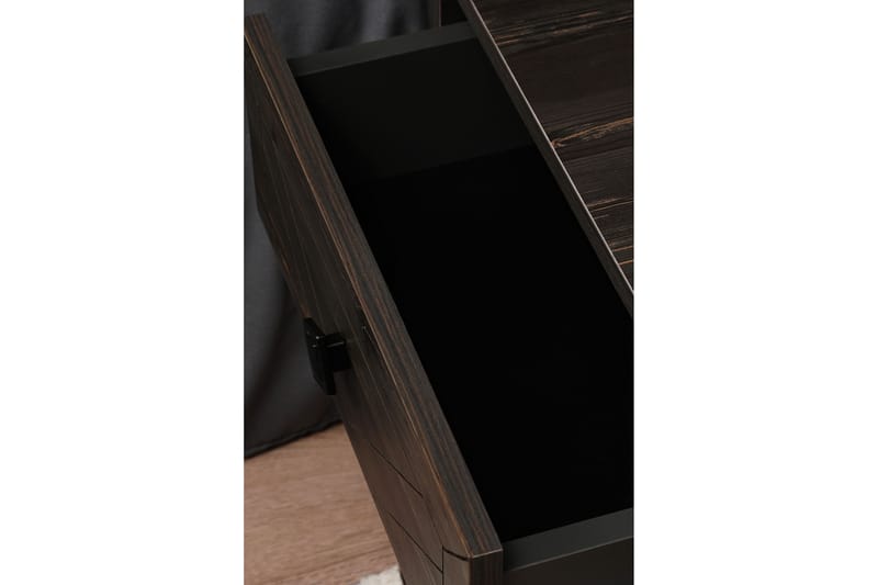 Nattbord Shett 50 cm - Mørkebrun - Sengebord & nattbord