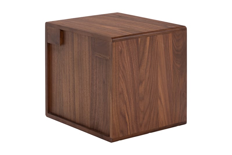 Nattbord Skagana 32x40 cm Venstre Massiv Valnøtt - Brun - Møbler - Bord - Avlastningsbord & sidobord - Sengebord & nattbord