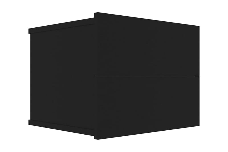 Nattbord svart 40x30x30 cm sponplate - Svart - Sengebord & nattbord