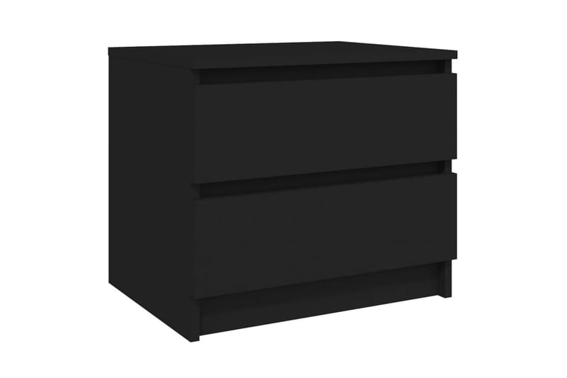 Nattbord svart 50x39x43,5 cm sponplate - Svart - Sengebord & nattbord