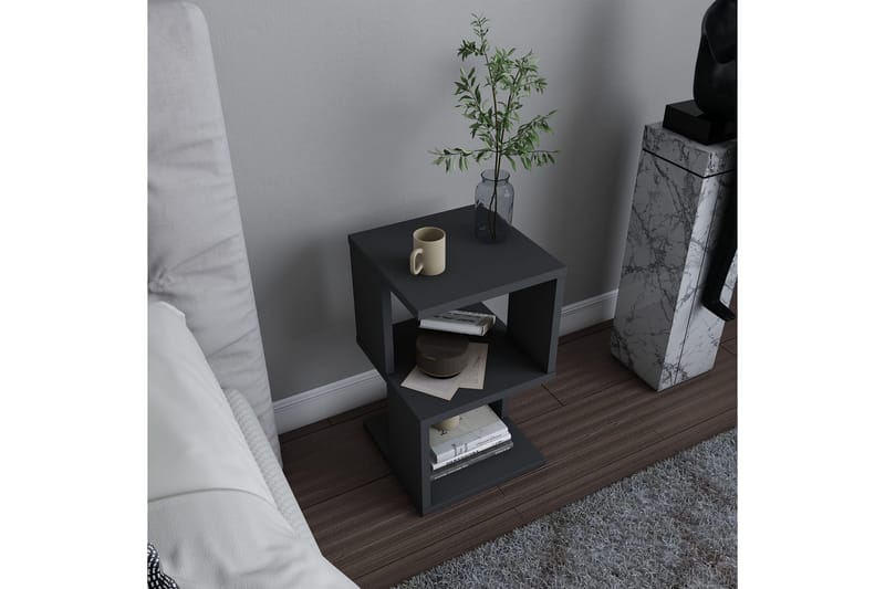 Nattbord Violaceae 29,6x49,4 cm - Antrasitt - Møbler - Bord - Avlastningsbord & sidobord - Sengebord & nattbord