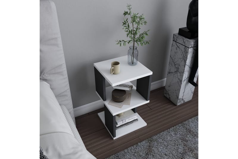 Nattbord Violaceae 29,6x49,4 cm - Hvit - Møbler - Bord - Avlastningsbord & sidobord - Sengebord & nattbord