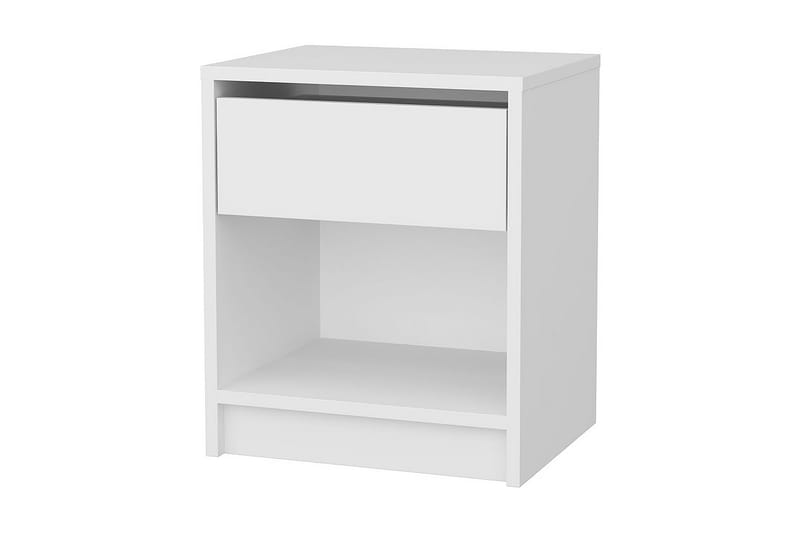 Nattbord Violaceae 44,6x52,8 cm - Hvit - Møbler - Bord - Avlastningsbord & sidobord - Sengebord & nattbord