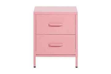 Nattbord Visanza 43 cm - Stål/Rosa - Møbler - Bord - Avlastningsbord & sidobord - Sengebord & nattbord