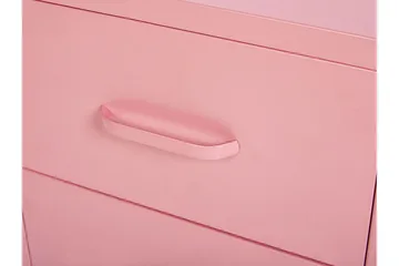 Nattbord Visanza 43 cm - Stål/Rosa - Møbler - Bord - Avlastningsbord & sidobord - Sengebord & nattbord