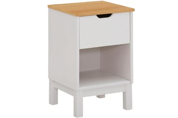 Nattbord Potenza 38 cm - Hvit - Møbler - Bord - Avlastningsbord & sidobord - Sengebord & nattbord