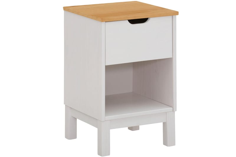 Nattbord Potenza 38 cm - Hvit - Møbler - Bord - Avlastningsbord & sidobord - Sengebord & nattbord