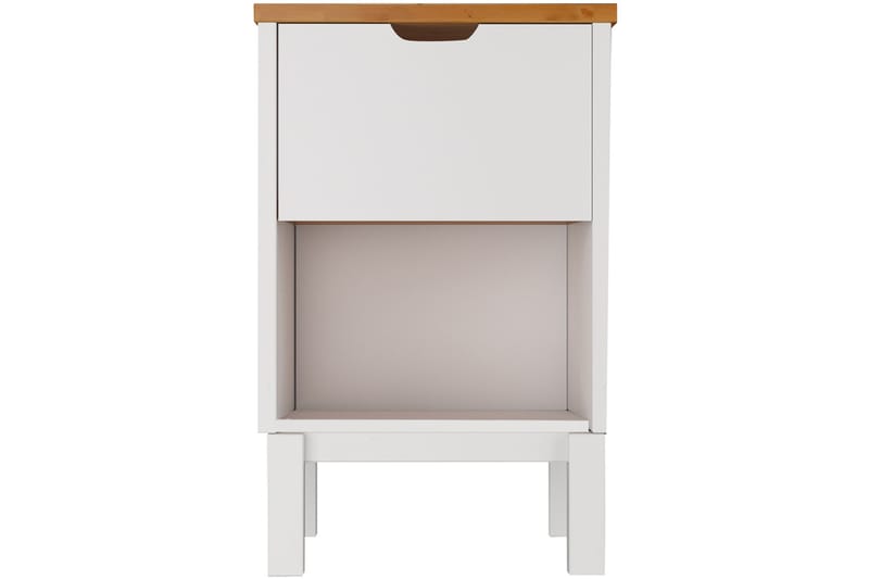 Nattbord Potenza 38 cm - Hvit - Møbler - Bord - Avlastningsbord & sidobord - Sengebord & nattbord