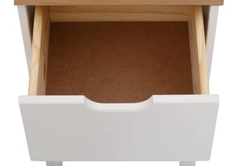 Nattbord Potenza 38 cm - Hvit - Møbler - Bord - Avlastningsbord & sidobord - Sengebord & nattbord
