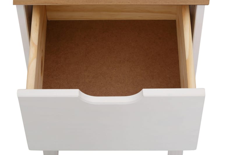 Nattbord Potenza 38 cm - Hvit - Møbler - Bord - Avlastningsbord & sidobord - Sengebord & nattbord