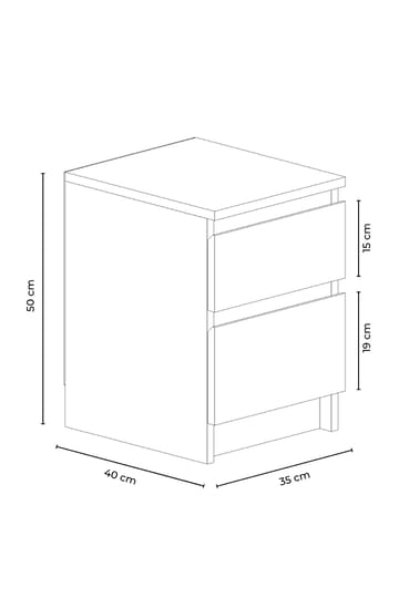 Nightstand Hanah Home - Møbler - Bord - Avlastningsbord & sidobord - Sengebord & nattbord