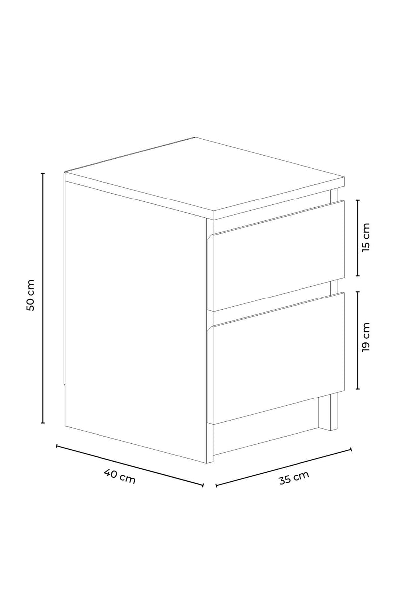 Nightstand Hanah Home - Møbler - Bord - Avlastningsbord & sidobord - Sengebord & nattbord