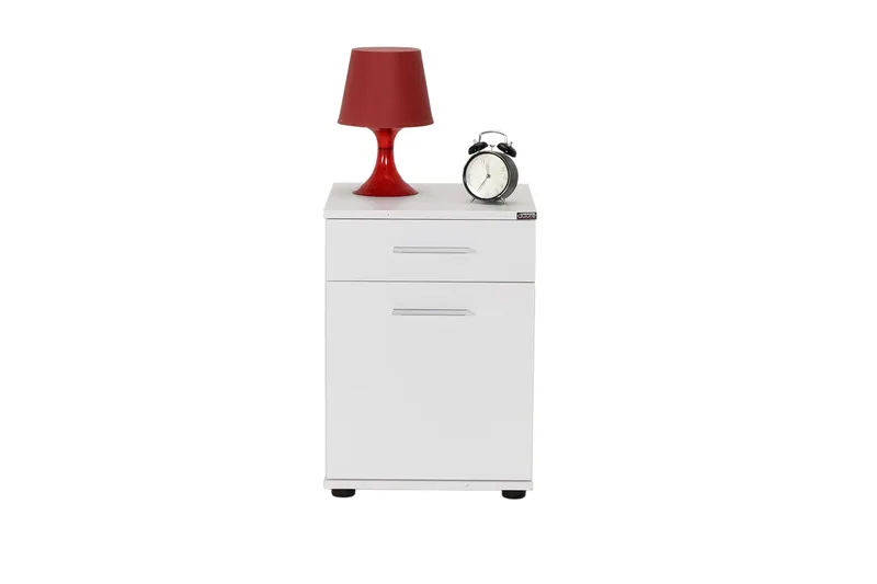 Nightstand Hvit - Hvit - Møbler - Bord - Avlastningsbord & sidobord - Sengebord & nattbord